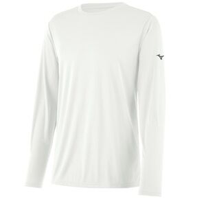 Mizuno Men's Classic White Long Sleeve Tee L